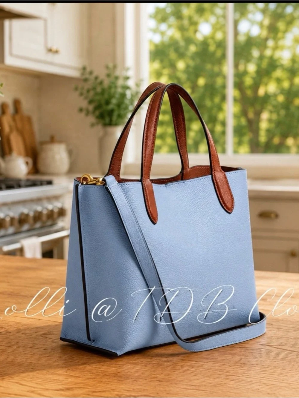 Coach Willow 24 Tote-Pool Blue Multi